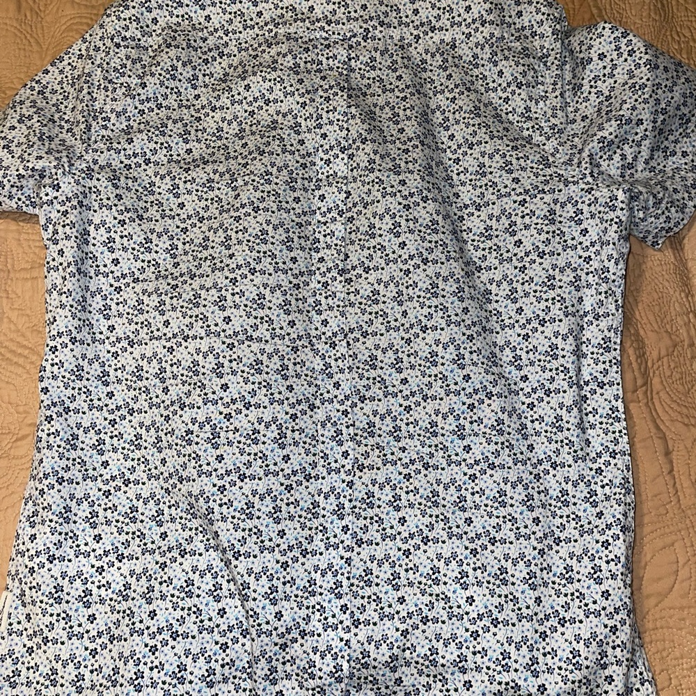 Ben Sherman Blue and White Casual Button Down Shirt